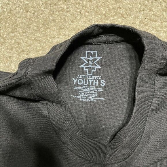 WWE Authentic NXT Aleister Black Short Sleeve T Shirt Youth Small - Picture 6 of 10